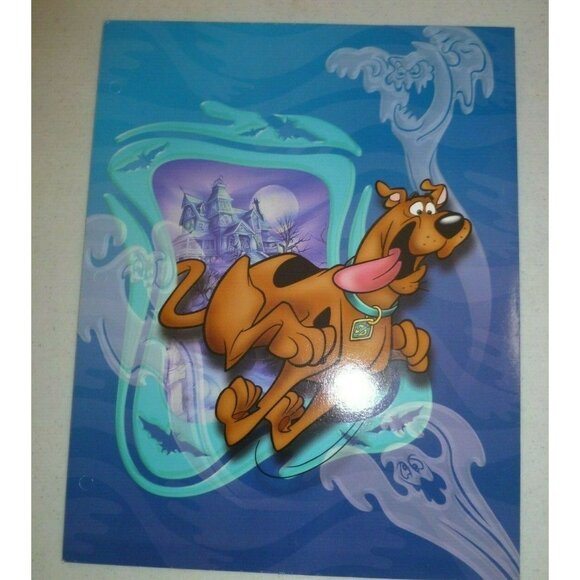 4 X Vintage Scooby Doo Two Pocket Folders 2000 Stuart Hall Cartoon Network - Picture 4 of 12